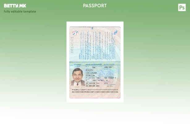 Модерен стил Доминикана пасош сегашен шаблон